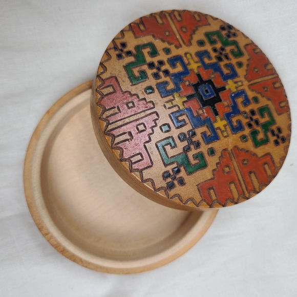 Vintage Other - Trinket wooden carved boxes